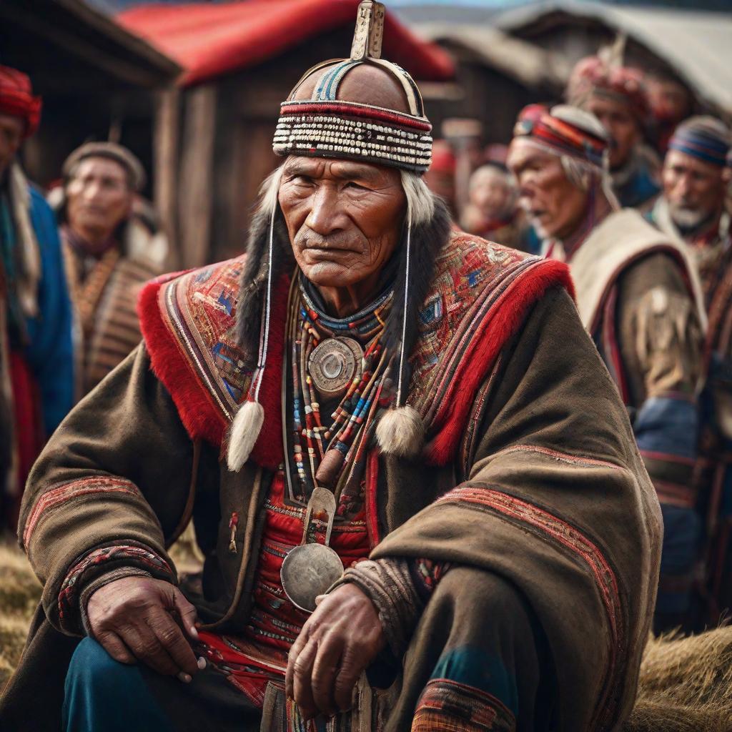  could you create a realistic image to portrait the sami people and their culture hyperrealistic, full body, detailed clothing, highly detailed, cinematic lighting, stunningly beautiful, intricate, sharp focus, f/1. 8, 85mm, (centered image composition), (professionally color graded), ((bright soft diffused light)), volumetric fog, trending on instagram, trending on tumblr, HDR 4K, 8K