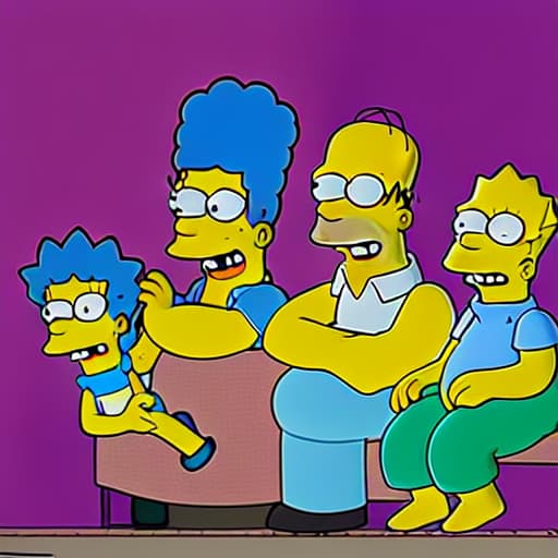  the Simpsons laughing