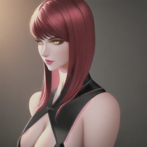  catwoman , short red hair with bangs , cute hyperrealistic, full body, detailed clothing, highly detailed, cinematic lighting, stunningly beautiful, intricate, sharp focus, f/1. 8, 85mm, (centered image composition), (professionally color graded), ((bright soft diffused light)), volumetric fog, trending on instagram, trending on tumblr, HDR 4K, 8K