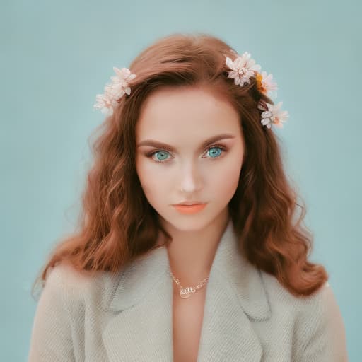 portrait+ style girl in flower