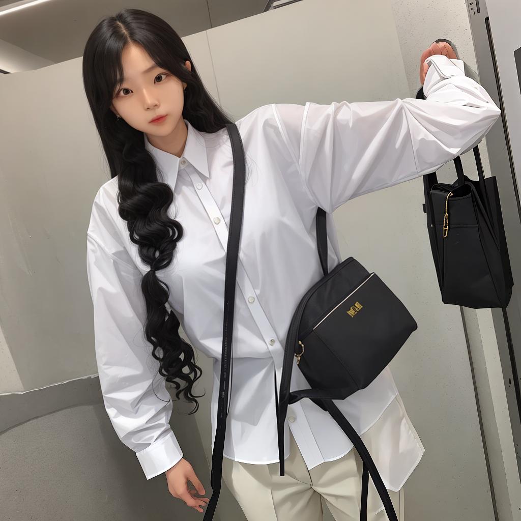  A female named Jane Wei, black, micro-curly, medium-long hair, urban female, professional white shirt.