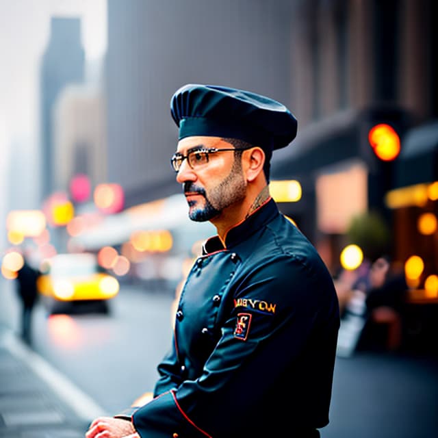  Real, portrait, mature, sitting, chef, street, focus composition hyperrealistic, full body, detailed clothing, highly detailed, cinematic lighting, stunningly beautiful, intricate, sharp focus, f/1. 8, 85mm, (centered image composition), (professionally color graded), ((bright soft diffused light)), volumetric fog, trending on instagram, trending on tumblr, HDR 4K, 8K