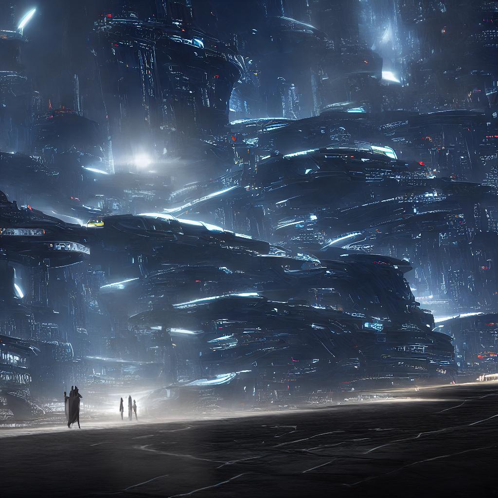 A futuristic masterpiece in the style of Zaha Hadid, featuring smooth curves and a color palette of light gray and amber. The scene depicts a highly detailed nighttime view with realistic accuracy. The main subject of the scene is a person, portrayed with exquisite detail. The scene incorporates sci-fi elements, with the person standing against a backdrop of (futuristic architecture) illuminated by neon lights. The lighting in the scene creates a dramatic atmosphere, casting deep shadows and accentuating the curves of the architecture. The overall composition is visually stunning, showcasing the best quality of artistry. This ultra-detailed artwork is suitable for high-resolution display, at an impressive 8K resolution. hyperrealistic, full body, detailed clothing, highly detailed, cinematic lighting, stunningly beautiful, intricate, sharp focus, f/1. 8, 85mm, (centered image composition), (professionally color graded), ((bright soft diffused light)), volumetric fog, trending on instagram, trending on tumblr, HDR 4K, 8K