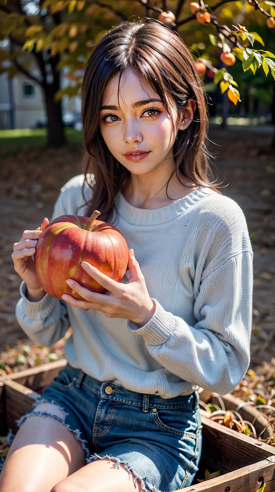  ultra high res, (photorealistic:1.4), raw photo, (realistic face), realistic eyes, (realistic skin), <lora:XXMix9_v20LoRa:0.8>, ((((masterpiece)))), best quality, very_high_resolution, ultra-detailed, in-frame, autumn, leaves, cooler weather, harvest, pumpkins, cozy sweaters, bonfires, foliage, apple picking, hayrides, changing colors, harvest festivals, crisp air, fall fashion, Thanksgiving, Halloween, fall foliage, harvest moon, apple cider, corn maze