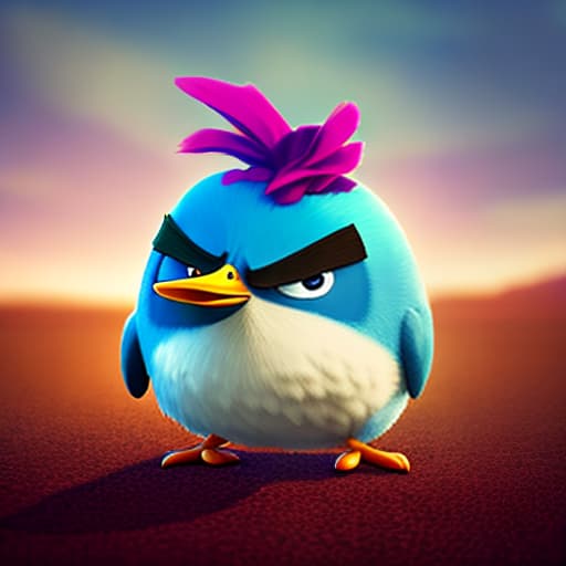  Angry birds hyperrealistic, full body, detailed clothing, highly detailed, cinematic lighting, stunningly beautiful, intricate, sharp focus, f/1. 8, 85mm, (centered image composition), (professionally color graded), ((bright soft diffused light)), volumetric fog, trending on instagram, trending on tumblr, HDR 4K, 8K