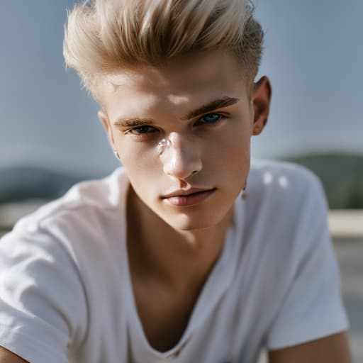 portrait+ style czech homosexual twink blonde very cute dude face