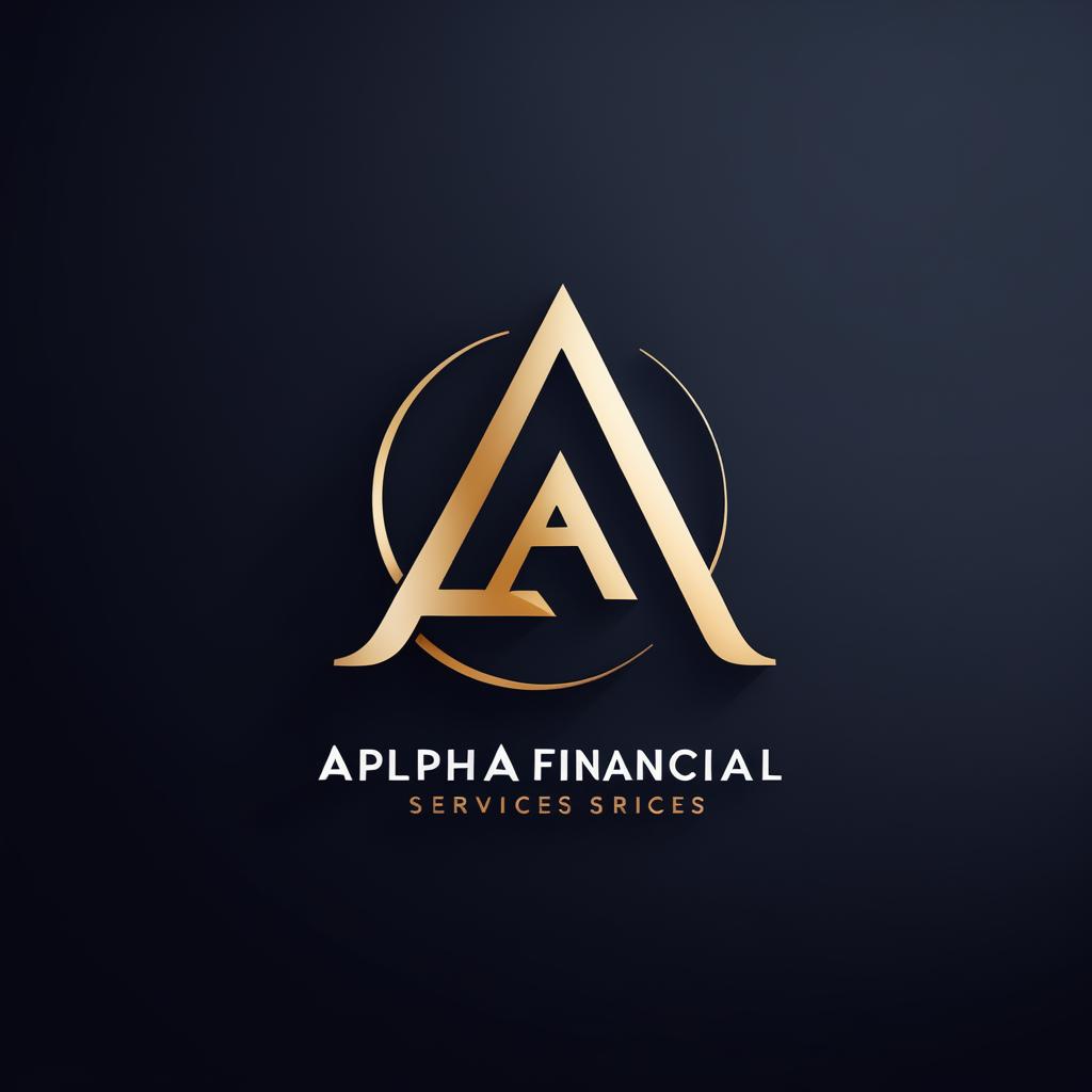  Logo, Design a letterform logo for ‘Alpha Financial Services’ focusing on the letter ‘A’, to symbolize the brand’s leadership in financial services
