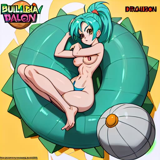  bulma de dragón ball completa mente desnuda cuerpo completo