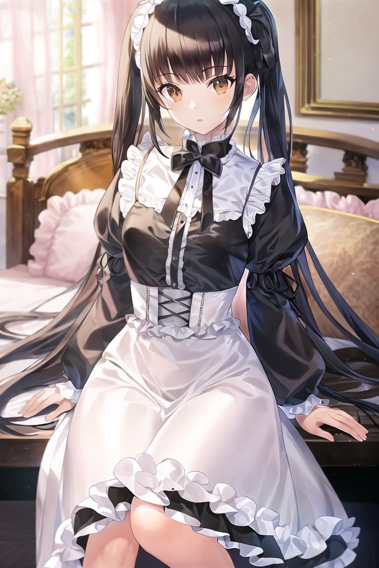  master piece , best quality,Lolita, light clothing, black hair