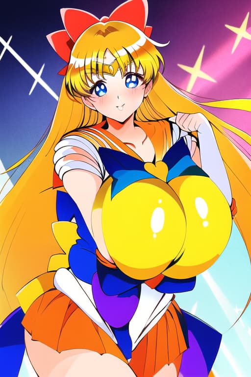  very gigantic hyper fully sized too heaviest melons ￼milky,(sailor venus:1.3), (masterpiece), (highest quality), (intricate), (high detail)