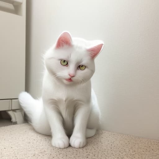  cute white cat