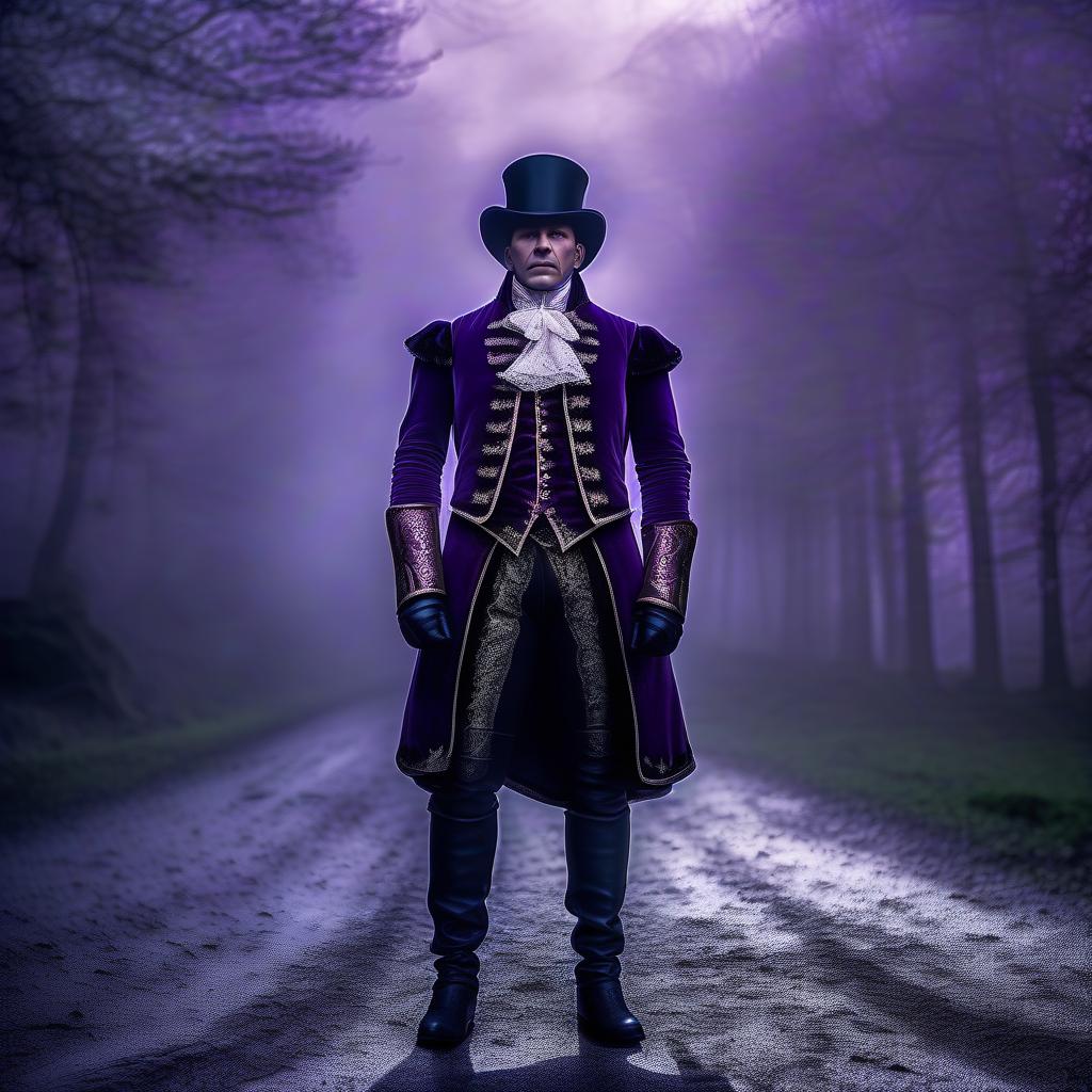  ['I will return the perfect purple vest later.']. All the characters, masterpiece, best quality, symmetrical balance, beautiful surroundings, lots of details, detailed clothing, highly detailed, cinematic lighting, stunningly beautiful, intricate, sharp focus, f\/1. 8, 85mm, volumetric fog, HDR 4K, 8K