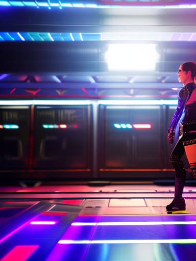  scifi style, futuristic, night club dancer, female, rave, 8k resoultion, hyper realstic, rally, scifi style, dynamic lighting, atmosphere lighting, hyper detail features, ray tracing, 3D, cinematic lighting, dark shadows, unrealistic Engine 5 rendering, hyper detail, trending on artstation, 4k, extremely high details, ultra hd, hdr, extremely high details