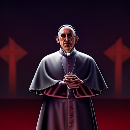  papa Francisco hyperrealistic, full body, detailed clothing, highly detailed, cinematic lighting, stunningly beautiful, intricate, sharp focus, f/1. 8, 85mm, (centered image composition), (professionally color graded), ((bright soft diffused light)), volumetric fog, trending on instagram, trending on tumblr, HDR 4K, 8K