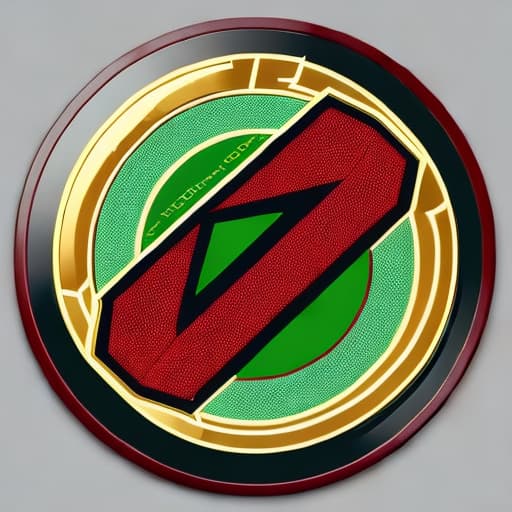  the badge in the form of zipper. on the top is the inscription merge semicircle on the bottom is master. In red colors