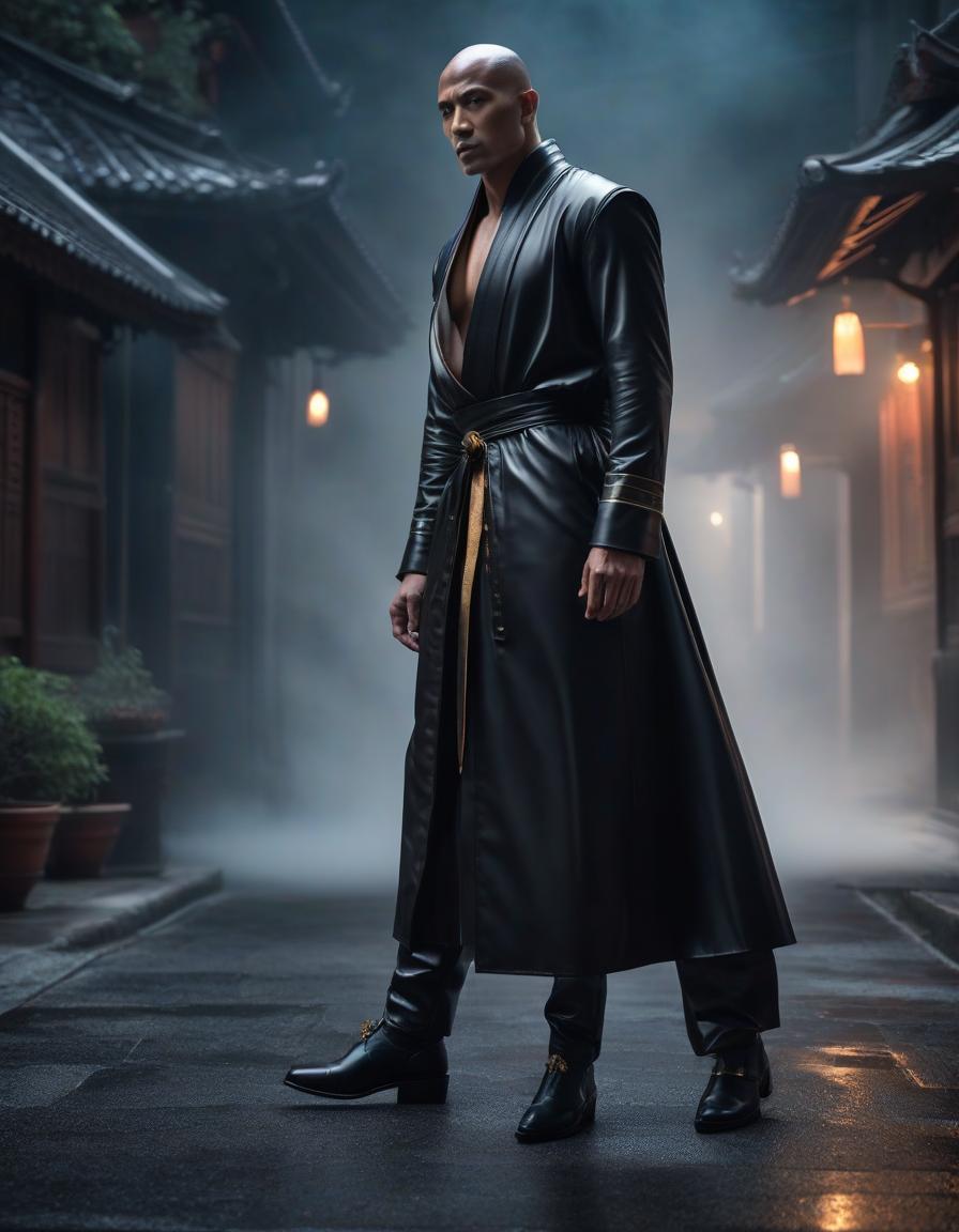  The monk is standing on tiptoe, high heels, black latex, dressed in. hyperrealistic, full body, detailed clothing, highly detailed, cinematic lighting, stunningly beautiful, intricate, sharp focus, f/1. 8, 85mm, (centered image composition), (professionally color graded), ((bright soft diffused light)), volumetric fog, trending on instagram, trending on tumblr, HDR 4K, 8K