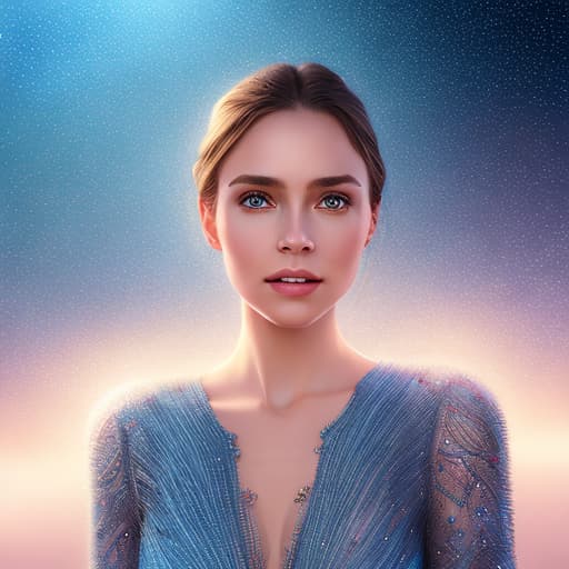 portrait+ style Full head of happiness woman with a sky full of stars, intricate, elegant, highly detailed digital painting, artstation, concept art, sharp focus, octane render, illustration, volumetric lighting, epic Composition, 8k, oil painting, cgsociety