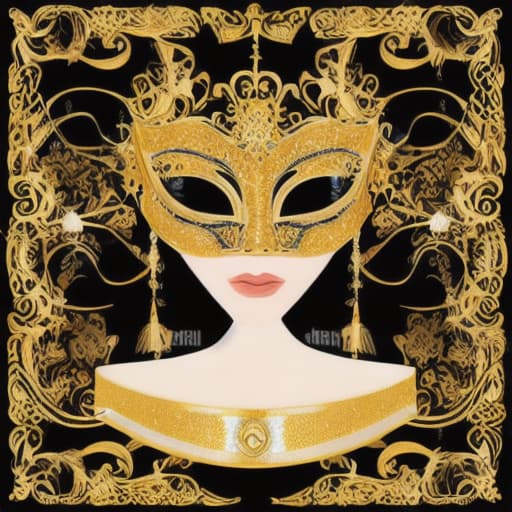  The Invitation Illustration: A beautifully ornate masquerade invitation with intricate details and gold foiling. Scene 2: The Mask Shop Illustration: A dimly lit shop filled with an array of ornate