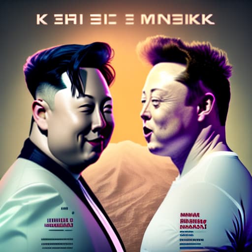 estilovintedois elon musk whit Kim Jon kun