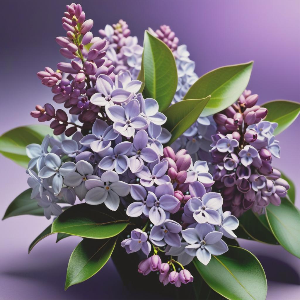  Luxury product style (Lilac) is a genus of shrubs with beautiful flowers and pleasant fragrance. There are many species and varieties of lilacs, differing in colour and shape of flowers. (Greeting card) Postcard design:Background white green gradient decorated with golden curls in fantasy style. In the centre of the card is a bouquet of lilacs with the inscription "For you" . Elegant, sophisticated, high end, luxurious, professional, highly detailed hyperrealistic, full body, detailed clothing, highly detailed, cinematic lighting, stunningly beautiful, intricate, sharp focus, f/1. 8, 85mm, (centered image composition), (professionally color graded), ((bright soft diffused light)), volumetric fog, trending on instagram, trending on tumblr, HDR 4K, 8K