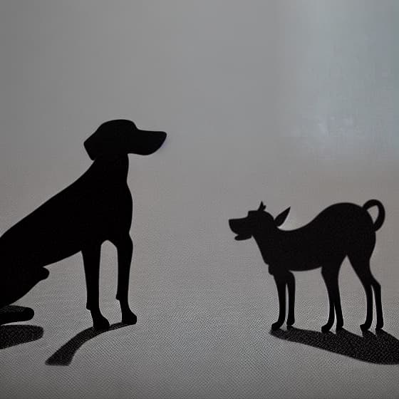  minimalist outline of standing dog linocut, silhouette, black and white, line art hyperrealistic, full body, detailed clothing, highly detailed, cinematic lighting, stunningly beautiful, intricate, sharp focus, f/1. 8, 85mm, (centered image composition), (professionally color graded), ((bright soft diffused light)), volumetric fog, trending on instagram, trending on tumblr, HDR 4K, 8K