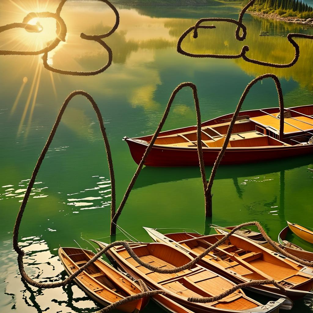  Mountains, lakes, boats, sun