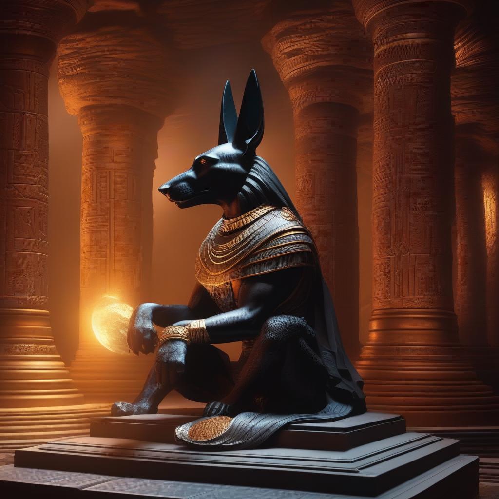  Anubis, cosmic, powerful, hades, underworld, death, ((masterpiece)), best quality, very detailed, high resolution, sharp, sharp image, extremely detailed, 4k, 8k