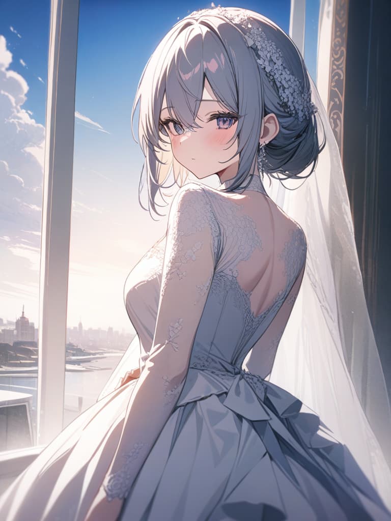  Beautiful, beautiful, female, bride, bride, oh, you, masterpiece, best quality,8k,ultra detailed,high resolution,an extremely delicate and beautiful,hyper detail