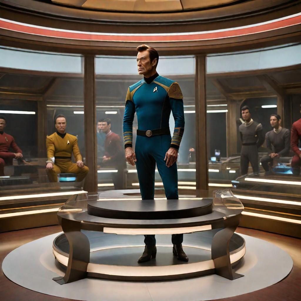  Star Trek in the style of Albrecht Durer hyperrealistic, full body, detailed clothing, highly detailed, cinematic lighting, stunningly beautiful, intricate, sharp focus, f/1. 8, 85mm, (centered image composition), (professionally color graded), ((bright soft diffused light)), volumetric fog, trending on instagram, trending on tumblr, HDR 4K, 8K