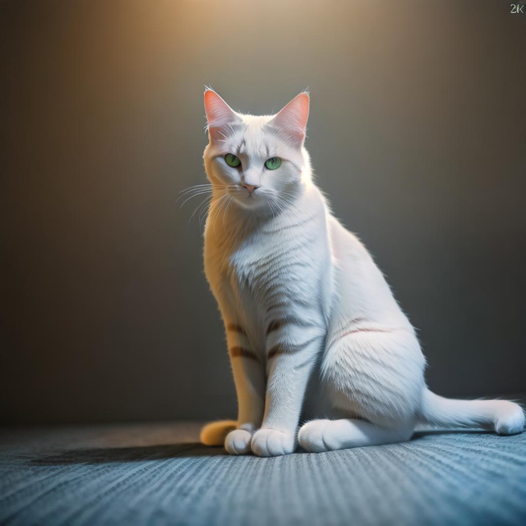  @PB_ImgGenBot Cat hyperrealistic, full body, detailed clothing, highly detailed, cinematic lighting, stunningly beautiful, intricate, sharp focus, f/1. 8, 85mm, (centered image composition), (professionally color graded), ((bright soft diffused light)), volumetric fog, trending on instagram, trending on tumblr, HDR 4K, 8K