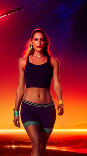 redshift style alien goddess crop top, porealistic, high quality, highly detailed, cinematic lighting, intricate, sharp focus, f/1. 8, 85mm, (centered image composition), (professionally color graded), ((bright soft diffused light)), volumetric fog, trending on instagram, HDR 4K, 8K