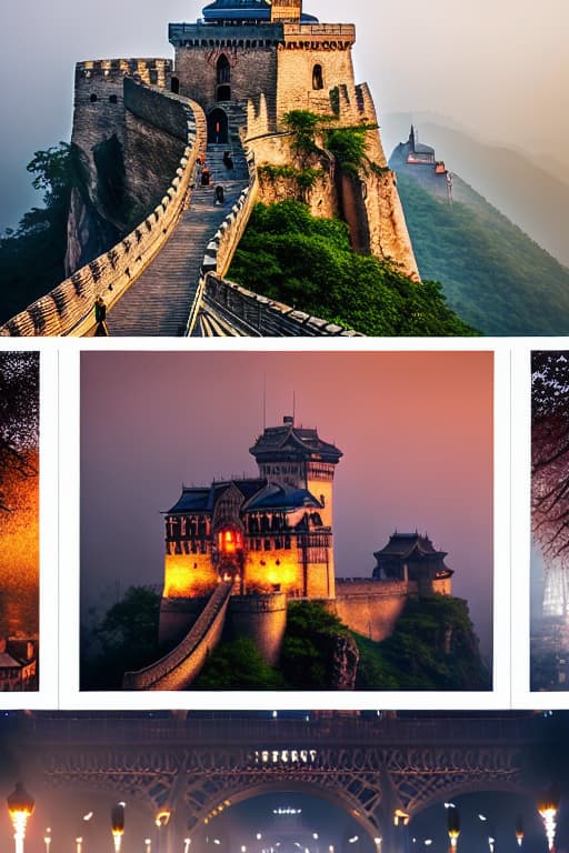  From the Eiffel Tower to the Great Wall of China, our travel wallpapers will take you on a visual journey to the world's most iconic landmarks. hyperrealistic, full body, detailed clothing, highly detailed, cinematic lighting, stunningly beautiful, intricate, sharp focus, f/1. 8, 85mm, (centered image composition), (professionally color graded), ((bright soft diffused light)), volumetric fog, trending on instagram, trending on tumblr, HDR 4K, 8K