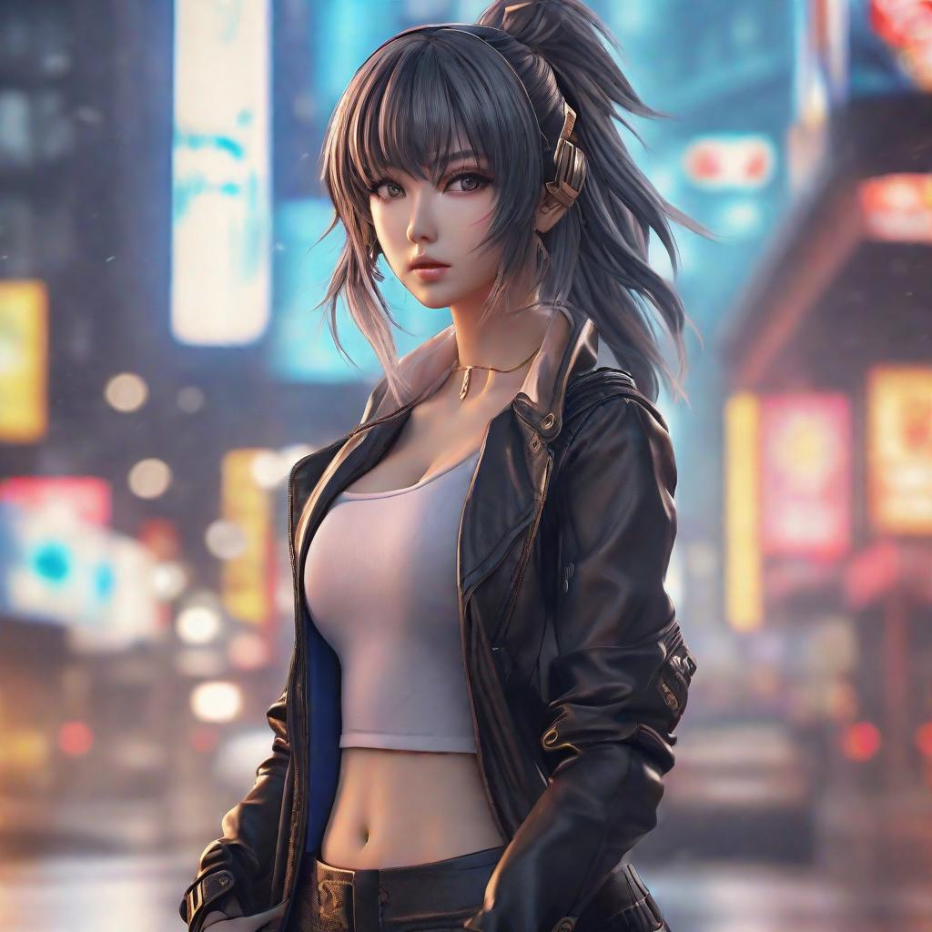  Anime hyperrealistic, full body, detailed clothing, highly detailed, cinematic lighting, stunningly beautiful, intricate, sharp focus, f/1. 8, 85mm, (centered image composition), (professionally color graded), ((bright soft diffused light)), volumetric fog, trending on instagram, trending on tumblr, HDR 4K, 8K