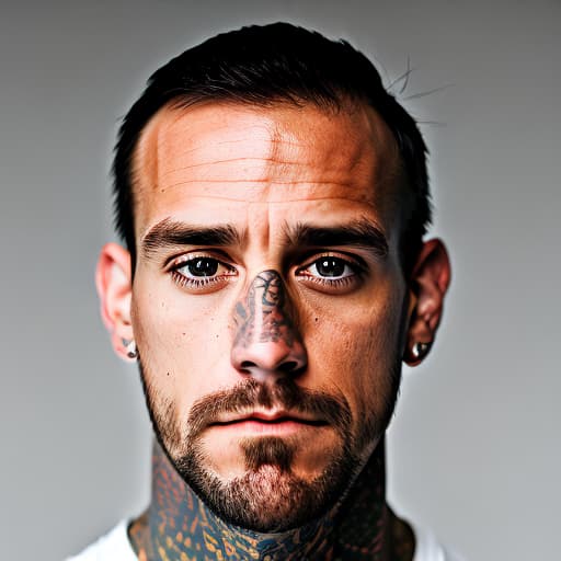 portrait+ style CM Punk queer face