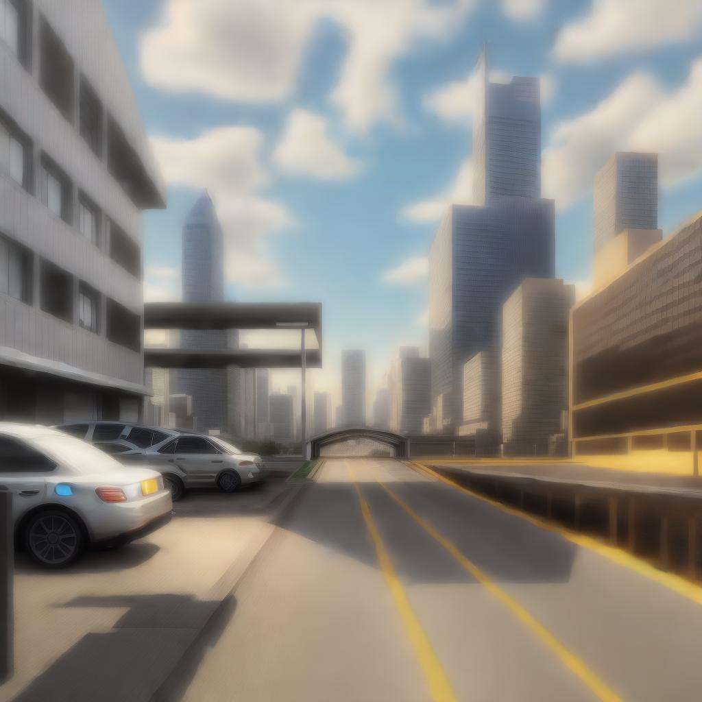 City In simspons cartoon style, best quality, ultrahigh resolution, highly detailed, (sharp focus), masterpiece, (centered image composition), (professionally color graded), ((bright soft diffused light)), trending on instagram, trending on tumblr, HDR 4K
