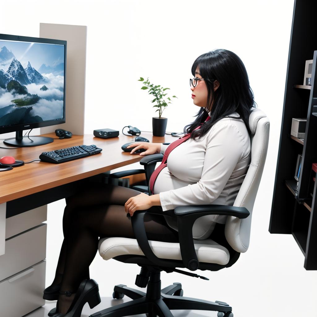  raccoon sitting in gaming chair front a computer on desktop, ((semi anthropomorphic)),(full body), tail, belly, sitting, fat, (chubby), (((white background))), solo, desktop, gaming chair, side view,  [[[clothes]]] hyperrealistic, full body, detailed clothing, highly detailed, cinematic lighting, stunningly beautiful, intricate, sharp focus, f/1. 8, 85mm, (centered image composition), (professionally color graded), ((bright soft diffused light)), volumetric fog, trending on instagram, trending on tumblr, HDR 4K, 8K