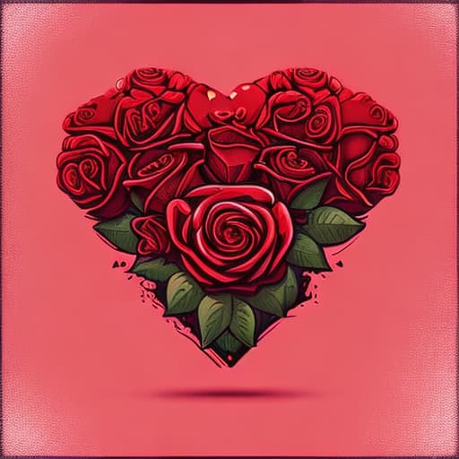  A heart made of realistic red roses, typography “SCORPIO” in the background, a small 3D butterfly flying above, diamonds scattered on the ground, realistic, 3D