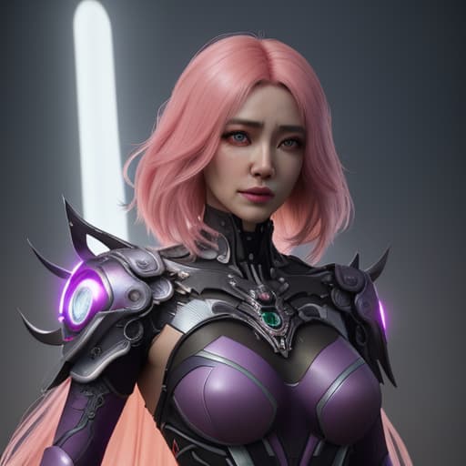  (extremely detailed CG unity 8k wallpaper), full shot body photo of the most beautiful artwork in the world, a ,pink hair,wearing a costume, cyberpunk art, ,cybernetic demon, Many Small_purple_glowing_source_engine on cloth(1.5), intricate asin armor, cyberpunk angry gorgeous druid, 3d,cg,Lens_Flare, trending on ArtStation, trending on CGSociety, Intricate, High Detail, Sharp focus, dramatic, photorealistic painting art by midjourney and greg rutkowski, by Cedric Seaut (Keos Masons),style by ivan talavera and artgerm,by lee griggs and jason chan, rendered in lumion,2030s hyperrealistic, full body, detailed clothing, highly detailed, cinematic lighting, stunningly beautiful, intricate, sharp focus, f/1. 8, 85mm, (centered image composition), (professionally color graded), ((bright soft diffused light)), volumetric fog, trending on instagram, trending on tumblr, HDR 4K, 8K