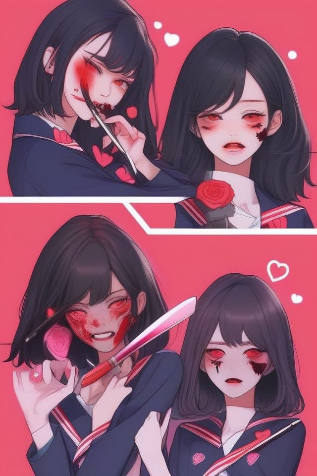  Korean, beauty, Yandere, 🔪