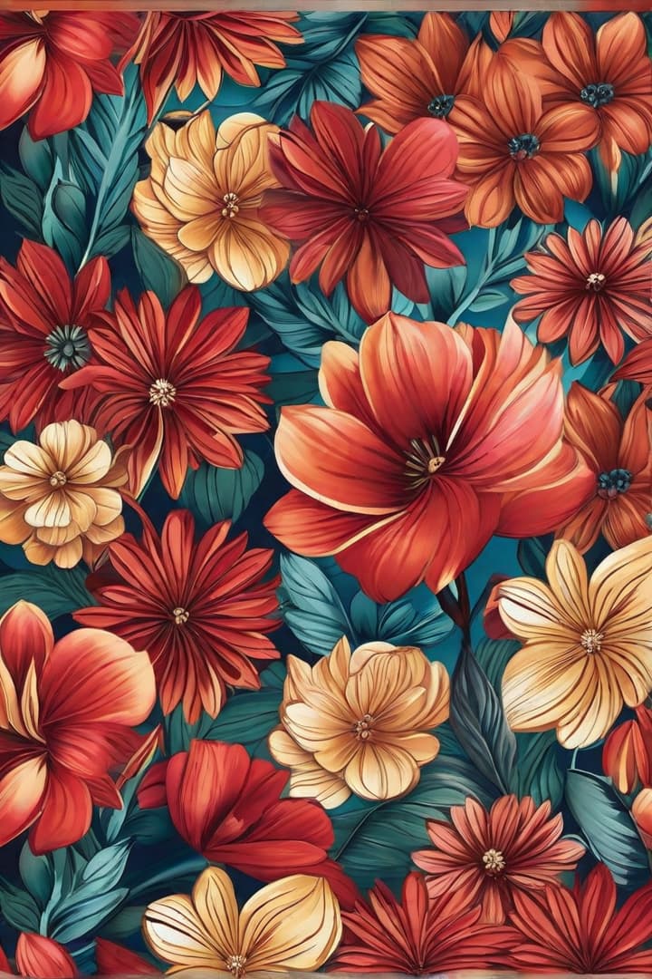  Express your creativity through digital painting. Transform the canvas with a palette of colors, blending and shading to create your own unique masterpiece: flowers