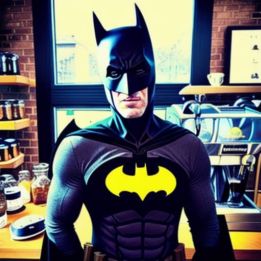  batman as barista