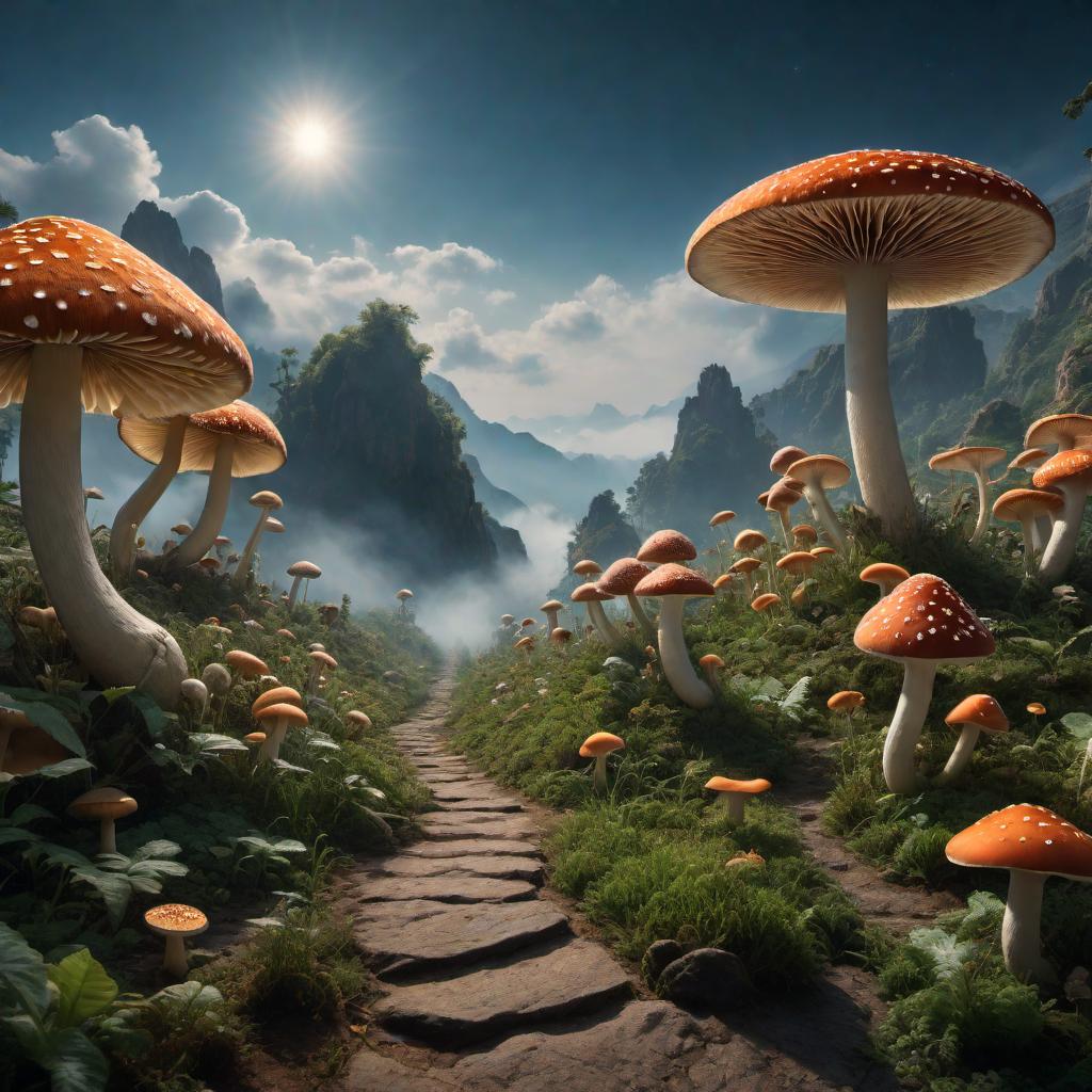  A visualization of the previous interaction where a user requested a visualization on philosophy with trippy visuals as if taking DMT and mushrooms at the same time, lasting at least 5 seconds. hyperrealistic, full body, detailed clothing, highly detailed, cinematic lighting, stunningly beautiful, intricate, sharp focus, f/1. 8, 85mm, (centered image composition), (professionally color graded), ((bright soft diffused light)), volumetric fog, trending on instagram, trending on tumblr, HDR 4K, 8K