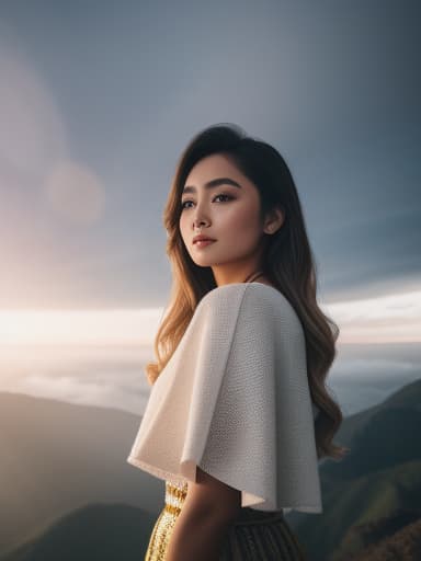  fashionable girl in paradise , hyperrealistic, high quality, highly detailed, cinematic lighting, intricate, sharp focus, f/1. 8, 85mm, (centered image composition), (professionally color graded), ((bright soft diffused light)), volumetric fog, trending on instagram, HDR 4K, 8K