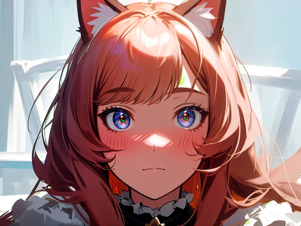  focus on the face, beautiful girl, cat ears, up, masterpiece, best quality,8k,ultra detailed,high resolution,an extremely delicate and beautiful,hyper detail