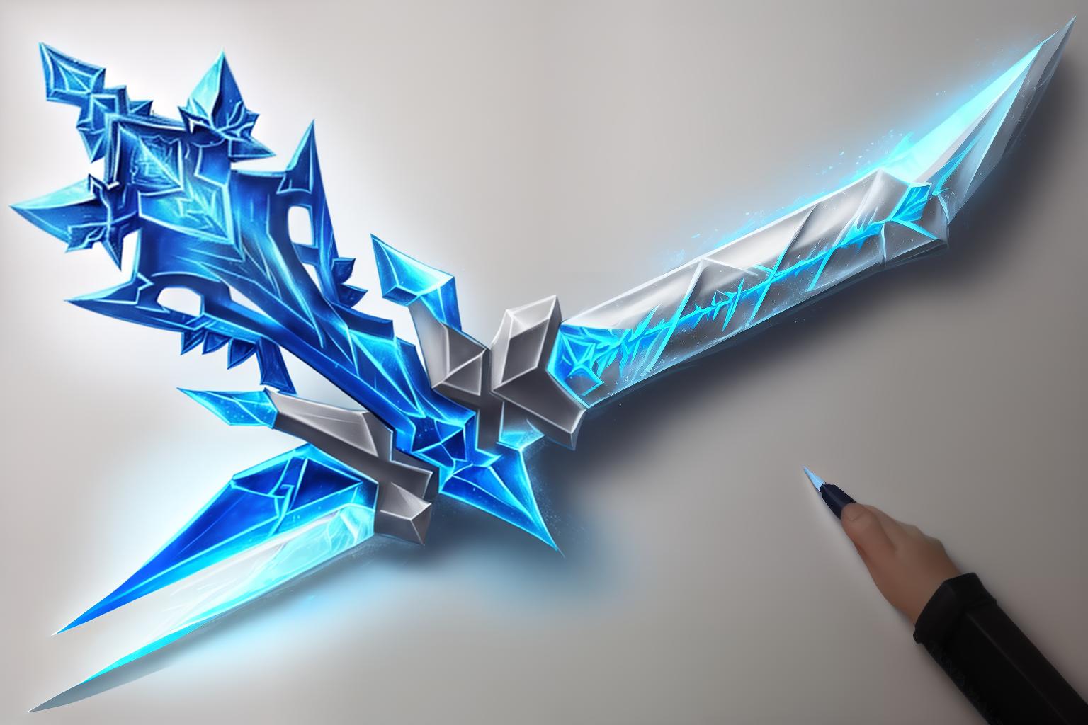  /draw a ice sword, frost