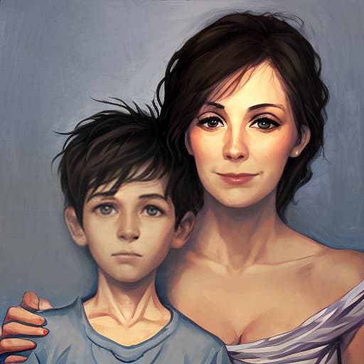  mother and son