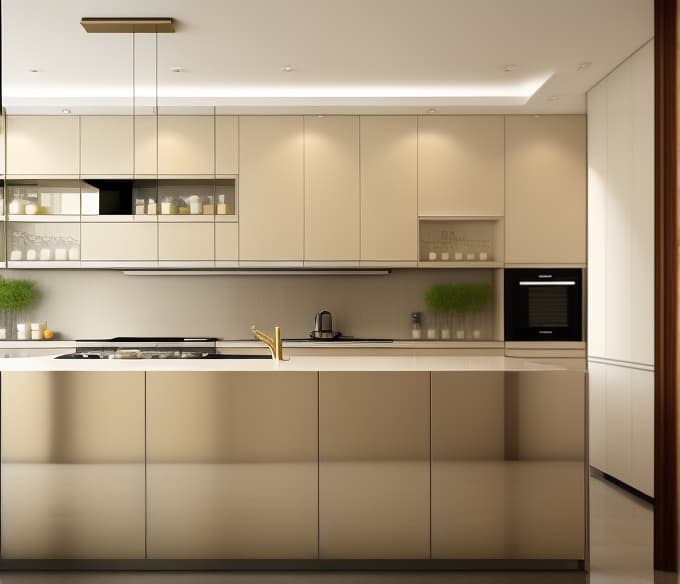  a luxurious modern kitchen