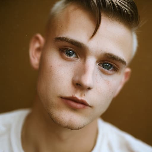 portrait+ style czech homosexual queer twink blonde very cute dude face