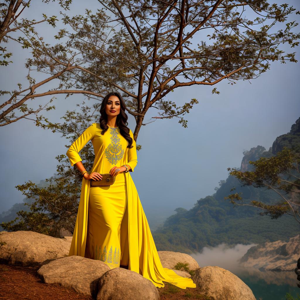  An air hostess wears a blue and yellow colour osari with lion image to represent sri lankan cricket team . It should be include as "innings lanka airlines". It should be include sri lankan lions'images. hyperrealistic, full body, detailed clothing, highly detailed, cinematic lighting, stunningly beautiful, intricate, sharp focus, f/1. 8, 85mm, (centered image composition), (professionally color graded), ((bright soft diffused light)), volumetric fog, trending on instagram, trending on tumblr, HDR 4K, 8K