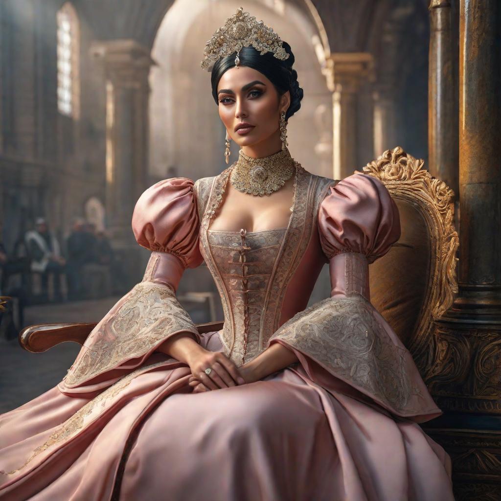  Rosa Maria Mateo vestida de monja hyperrealistic, full body, detailed clothing, highly detailed, cinematic lighting, stunningly beautiful, intricate, sharp focus, f/1. 8, 85mm, (centered image composition), (professionally color graded), ((bright soft diffused light)), volumetric fog, trending on instagram, trending on tumblr, HDR 4K, 8K